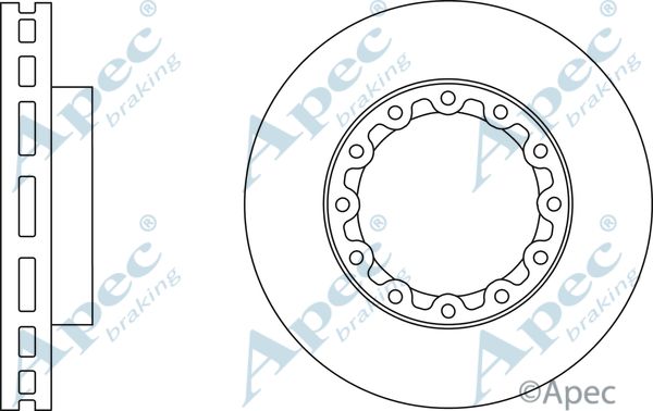 APEC BRAKING Тормозной диск DSK2956